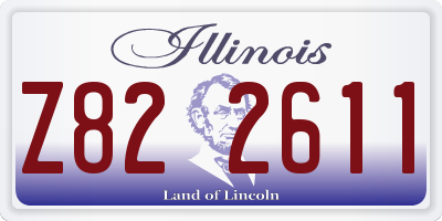 IL license plate Z822611
