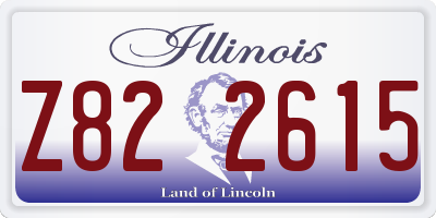 IL license plate Z822615