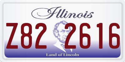 IL license plate Z822616