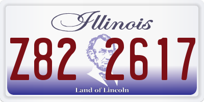 IL license plate Z822617