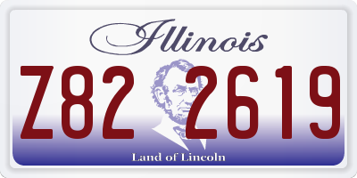 IL license plate Z822619