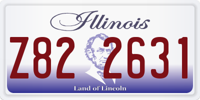IL license plate Z822631