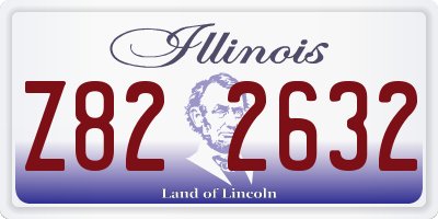 IL license plate Z822632