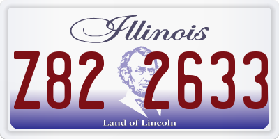 IL license plate Z822633