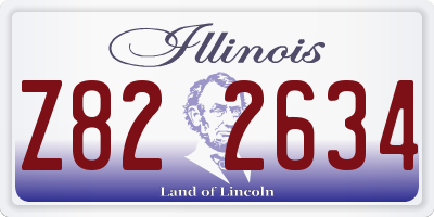 IL license plate Z822634