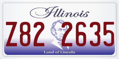 IL license plate Z822635