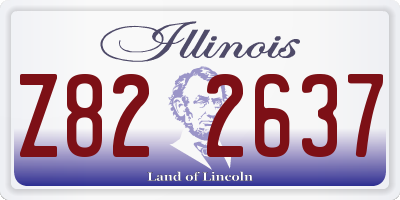 IL license plate Z822637