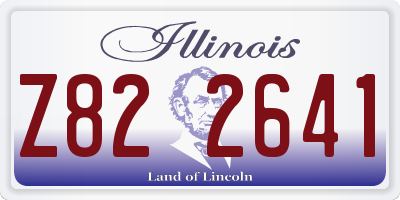 IL license plate Z822641