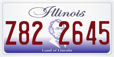 IL license plate Z822645