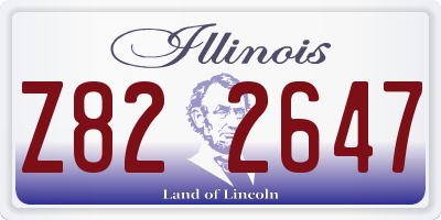 IL license plate Z822647