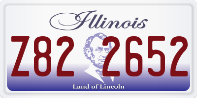 IL license plate Z822652