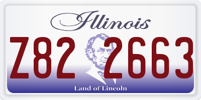 IL license plate Z822663