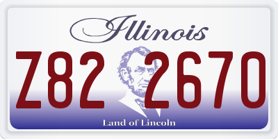 IL license plate Z822670