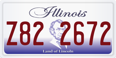 IL license plate Z822672