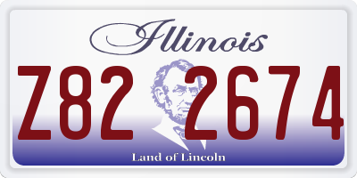 IL license plate Z822674