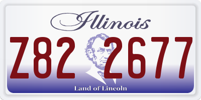 IL license plate Z822677