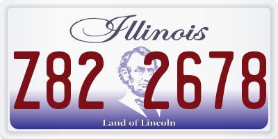 IL license plate Z822678