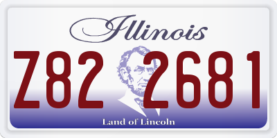 IL license plate Z822681