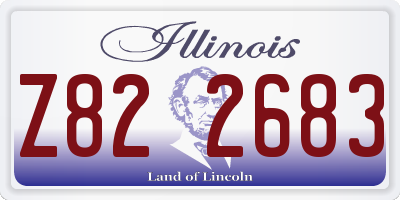 IL license plate Z822683