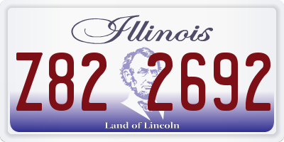 IL license plate Z822692