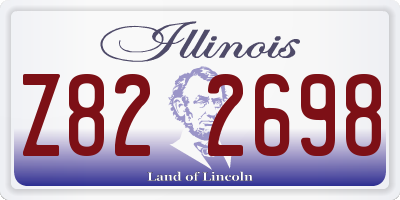 IL license plate Z822698