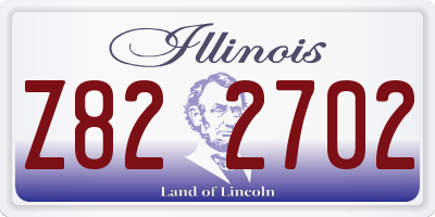 IL license plate Z822702