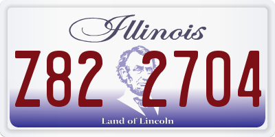 IL license plate Z822704