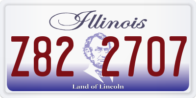 IL license plate Z822707