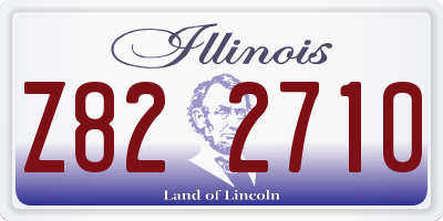 IL license plate Z822710