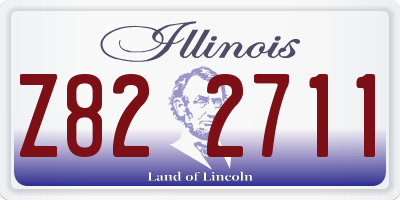 IL license plate Z822711