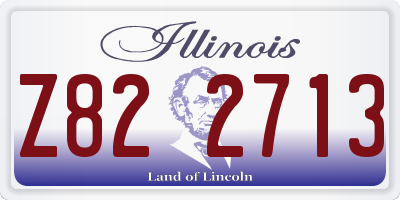 IL license plate Z822713