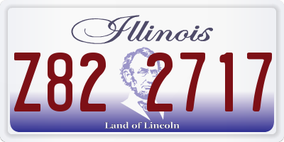 IL license plate Z822717