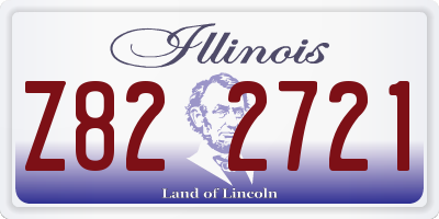 IL license plate Z822721