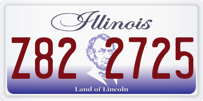 IL license plate Z822725