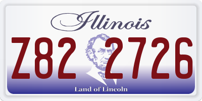 IL license plate Z822726