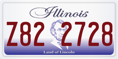 IL license plate Z822728