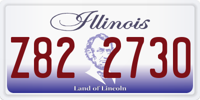 IL license plate Z822730