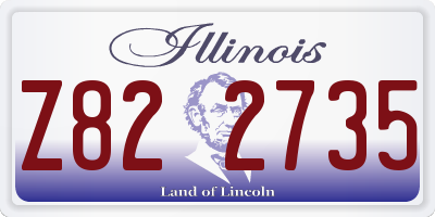 IL license plate Z822735