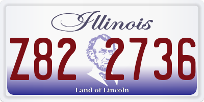IL license plate Z822736