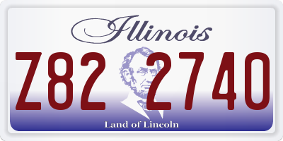 IL license plate Z822740