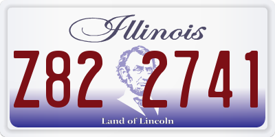 IL license plate Z822741