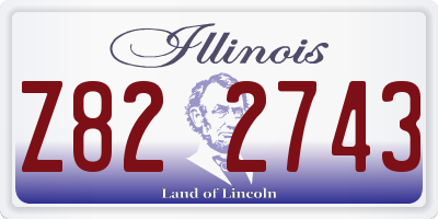 IL license plate Z822743