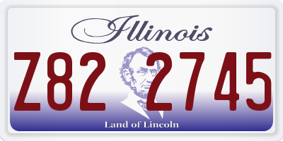 IL license plate Z822745