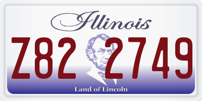 IL license plate Z822749