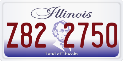 IL license plate Z822750
