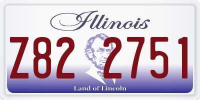 IL license plate Z822751