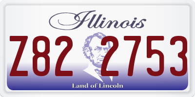 IL license plate Z822753