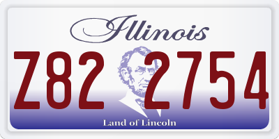IL license plate Z822754