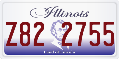 IL license plate Z822755