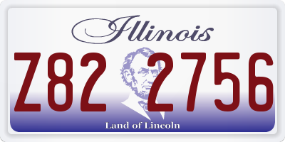 IL license plate Z822756